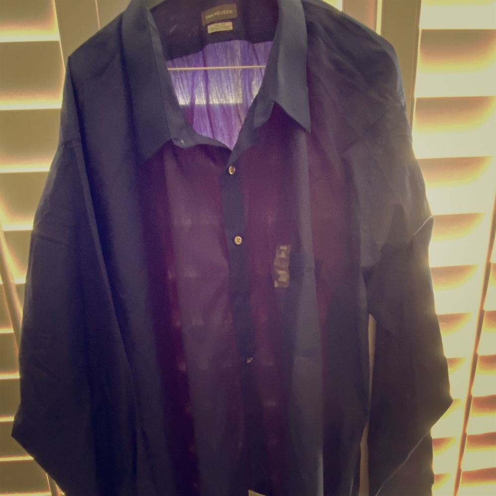 Van Heusen Shirts Poplin Persian Blue, 20" $50
